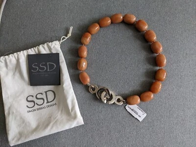 SIMON SEBBAG Versátil Collar Aventurina Pulida Plata de Ley Único Foto 1 de 4