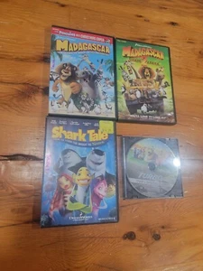 Madagascar 1 & 2, Shark Tale, And Turbo DVDs ~ Animated, DreamWorks, Wide & Full - Picture 1 of 8