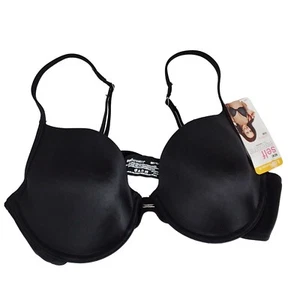 NEW Self Expressions By Maidenform I Fit Demi Bra 36C Black Underwire Padded - Picture 1 of 2