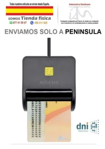Lector de DNI Aisens ASCR-SN01-BK/ Negro - Imagen 1 de 1