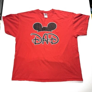 Vintage Disney Men's Disney Dad Mickey Mouse Ears T-Shirt Size XL - Picture 1 of 5