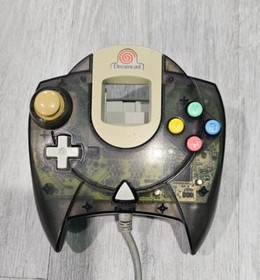 OEM Sega Dreamcast Clear Translucent Black GRAY Smoke Controller TESTED