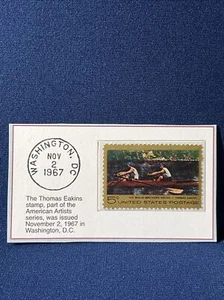 Estampilla de 5 centavos de Estados Unidos de Thomas Eakins - American Artists Series en muy buen estado como nueva NH - Imagen 1 de 2