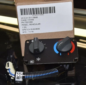 JLG 7301260 TRAK HEATER AC FAN SPEED CONTROL PANEL 2510-01-511-5648 MCC 35-0462 - Picture 1 of 3