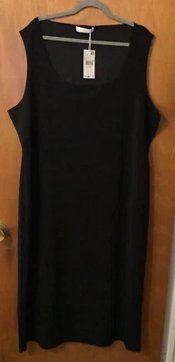 NUEVO MNG By Mango Maxi Vestido Negro Sin Mangas 4XL (20) Envío Gratis Foto 1 de 3