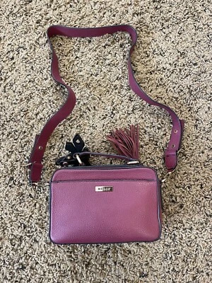 Milly genuine leather burgundy crossbody bag Satchel - Image 1 of 4