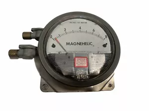 Dwyer Magnehelic Pressure Gauge 0-8" H20 15 PSIG  Valves, Mounting Plate WORKS - Picture 1 of 7