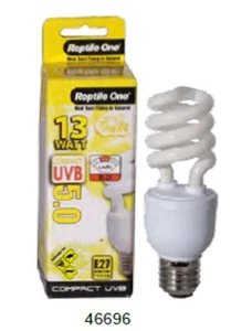 Reptile One R1-46696 Lamp Compact 13W UVB 5.0% E27 Screw - Reptiles & Amphibians - Picture 1 of 2