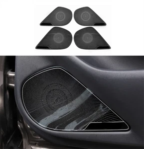 For Mazda 6 Atenza 2018-2021 Black Steel Inner Door Speaker Frame Cover Trim 4x - Picture 1 of 4