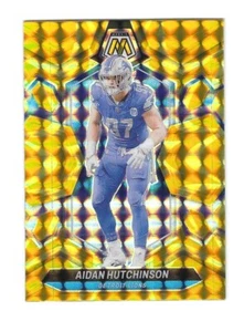 Tarjeta de fútbol americano 2024 Mosaic Reactive Yellow #76 Aidan Hutchinson (NrMT-MT) - Imagen 1 de 2