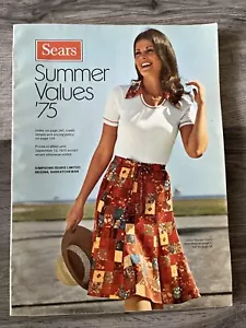 Vintage 1975 Sears Summer Sale Values Catalog Fashion Electronics Rare Canada - Picture 1 of 12