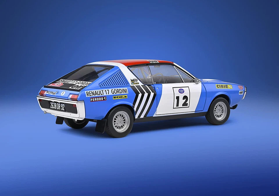 Renault 17 Gordini N°12 Rallye Press 1974 1/18 R17