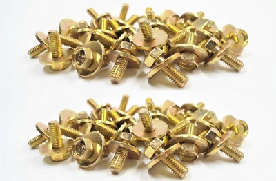 40 BODY BOLTS FOR HONDA & ACURA! M.6-1.0 x 16MM 10MM HEX FOR ACCORD CIVIC ETC - Image 1 of 4