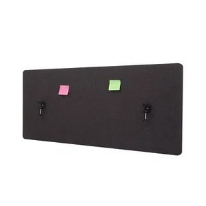 B-Ware Akustik-Tischtrennwand MCW-G75, Büro-Sichtschutz, 60x140cm braun-grau - Bild 1 von 6