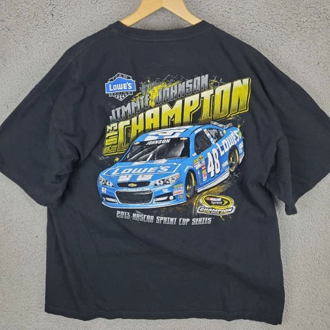 Jimmie Johnson 2013 Nascar Champion T-shirt Mens 2XL Black #48 Car Cover