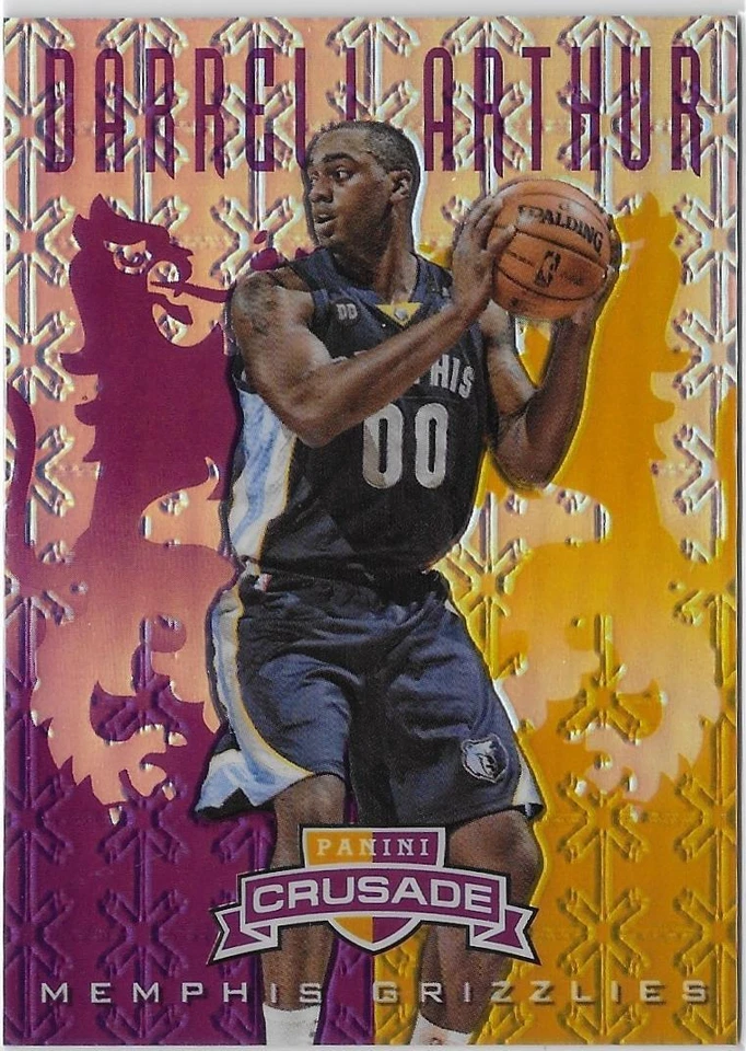 2012-13 Panini Crusade DARRELL ARTHUR PURPLE REFRACTOR PRIZM #224 GRIZZLIES /49 - Image 1 of 1