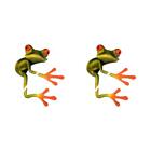1/2/3 Universal Car Sticker 3D Peep Frog Funny Car Stickers Truck Stereo Frog
