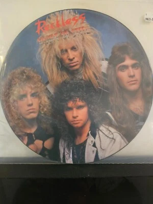RECKLESS Heart Of Steel 1984 LP PICTURE DISC GLAM/HAIR METAL ORG PRS VINYL - Image 1 of 4