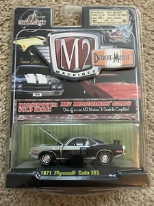 M2 Machines Detroit Muscle 1971 Plymouth Cuda 383 Release 9 Chrome Chase Limited - Picture 1 of 3