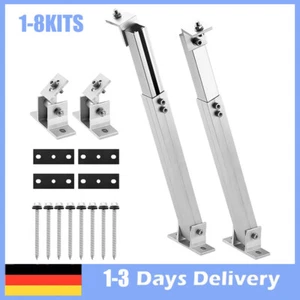 1-8 Paar Solarpanel Halterung Aufständerung für Solarmodul PV Wand Boden Montage - Bild 1 von 12