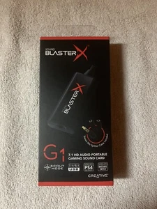 Creative Sound BlasterX G1 7.1 Portable HD Gaming USB DAC Sound Card SB1710 Neww - Picture 1 of 4