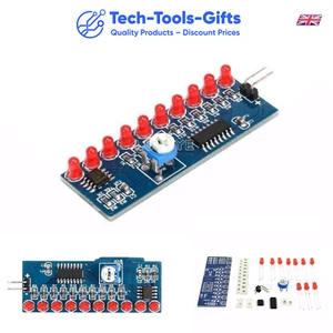 DIY Adjustable Speed NE555+CD4017 Running LED Light Soldering Project - UK Post - Picture 1 of 5