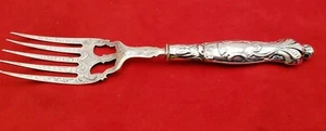 Exquisite Vintage versilberte gravierte Fisch Serviergabel #6346 - Bild 1 von 3