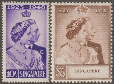 EDSROOM-19441 Singapore 21-22 LH 1948 Complete Silver Wedding CV$116 - Image 1 of 2