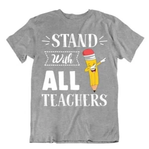 Ständer Mit Alle Lehrer T-Shirt End Of Jahr Lehrer Geschenk T-Shirt Stolz Hemd - Picture 1 of 8