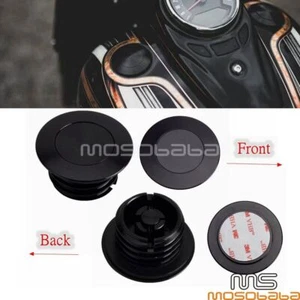 Motorcycle Pop Up Gas Cap w/ Trim Tank Cap For Harley '18-Up FLSB FLSL FXLR FLFB - Picture 1 of 12