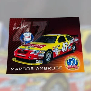 Marcos Ambrose LITTLE DEBBIE TOYOTA CAMRY COT #47 2010 autographed NASCAR photo - Picture 1 of 1