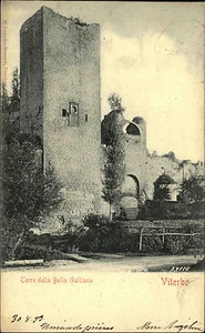 Viterbo Italien Italia Latium 1899 Torre della Bella Galliana Turm Festung Burg - Picture 1 of 2