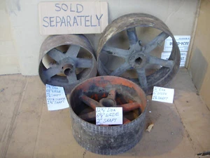 Flat Belt Cast Iron Pulleys, Various Sizes 11-3/4" & Bigger, Vintage - Picture 1 of 15