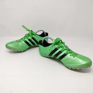 Adidas Sprintstar Track and Field 43329 Running Spikes Men's 9.5 Lime Black - Picture 1 of 10