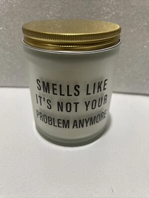 Vela perfumada de lavanda divertida 'Smells Like Its Not Your Problem Anymore' NUEVA Foto 1 de 4