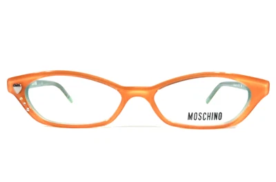 Moschino Eyeglasses Frames M3706-V-B 595 Green Orange Cat Eye Full Rim 48-14-135 Foto 1 de 4
