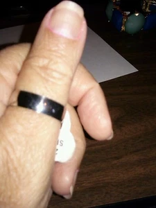 Silver Stainless Steel Solid Band RING Thumb Ring or Wedding Size 6 SHIPS TODAY - Picture 1 of 1