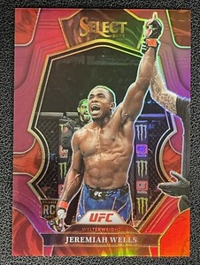 2023 Select UFC Jeremiah Wells RC Rookie Premier Level #134 Maroon Prizm 144/149
