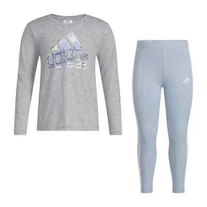 adidas Little Girls 2-pc. Legging Set Size 4,5,6,7 - Picture 1 of 2