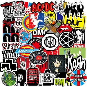 Aufkleber Sticker Set 100 Stück Rock Band Punk Aufkleber Heavy Metal Punk Musik - Bild 1 von 6