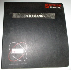 Terex TS-18 Scraper (33TOT Tractor 92SH Scraper) Service Repair Shop Manual OEM! - Picture 1 of 16