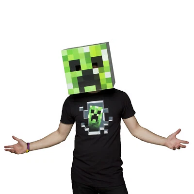 Original Minecraft Karton-Maske Creeper, Steve oder Enderman, NEU&OVP - Bild 1 von 4