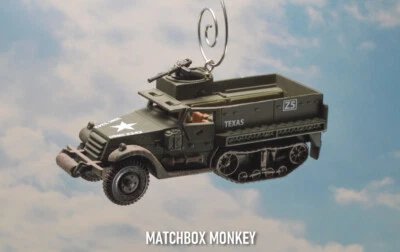 USA M3 Halftrack Vietnam Korean US Marines USMC Christmas Ornament 1/2 Track War - Image 1 of 4