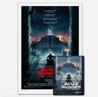 Blade Runner 4K Steelbook Film Vault [U.K IMPORT] +VICE Poster-NEW-Free Shipping - Image 1 of 4