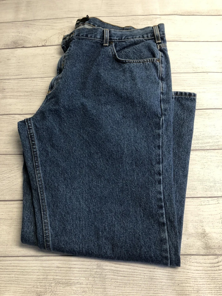 Pantalones de mezclilla Berkley Jensen para hombre 44x30 azul 5 bolsillos cremallera mosca pierna recta clásicos Foto 1 de 4