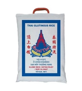 Klebreis 10kg Thailand, Klebereis Glutinous Siam Pure Rice, Sticky Thai Rice - Bild 1 von 1