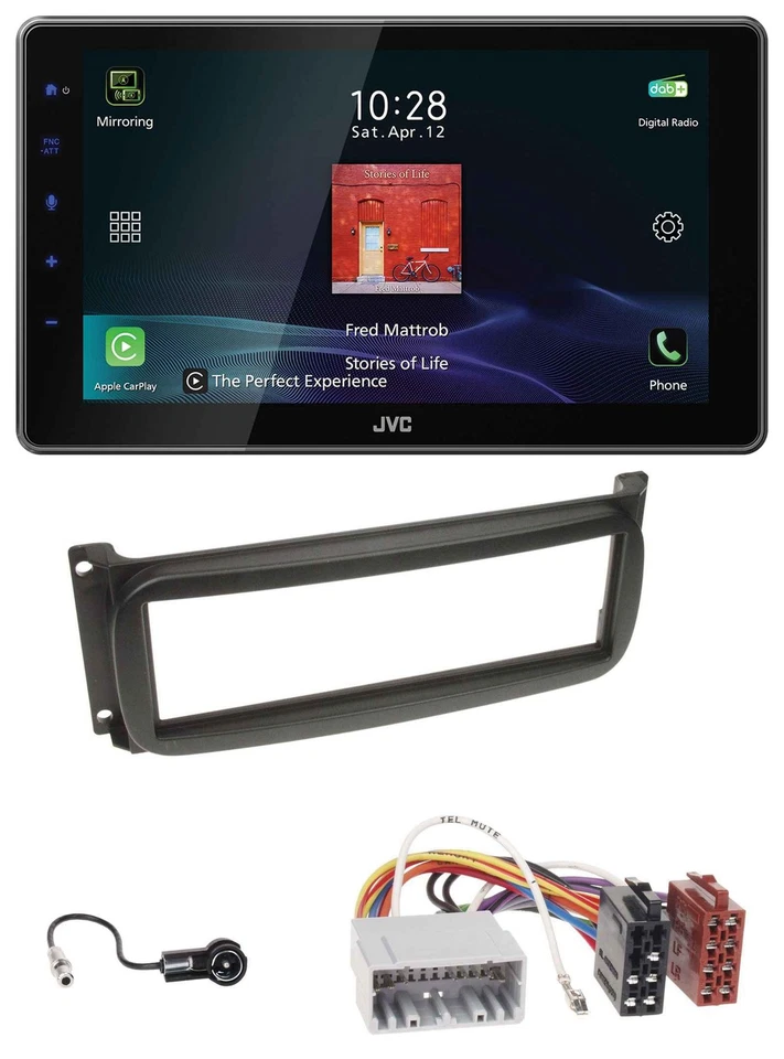 JVC DAB MP3 Bluetooth USB Autoradio für Chrysler Voyager Neon PT Cruiser 300M Je - Bild 1 von 4