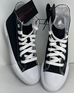 No Boundaries Damen Freizeit Plateau High-Top Schnürschuhe Turnschuhe Größe 8 Neu mit Etikett - Bild 1 von 11