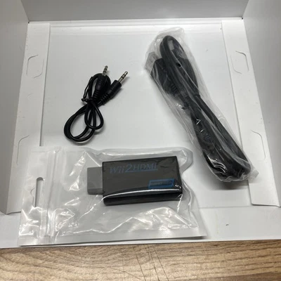 Wii to HDMI Converter Adapter with 3.5mm Audio Jack&HDMI Output for Wii Bundle - Image 1 of 4