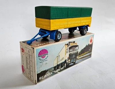 Nacoral remorque pour camion Scania LBS140, Volvo, ancienne 1/50  ref.  204 NMIB - Photo 1/4
